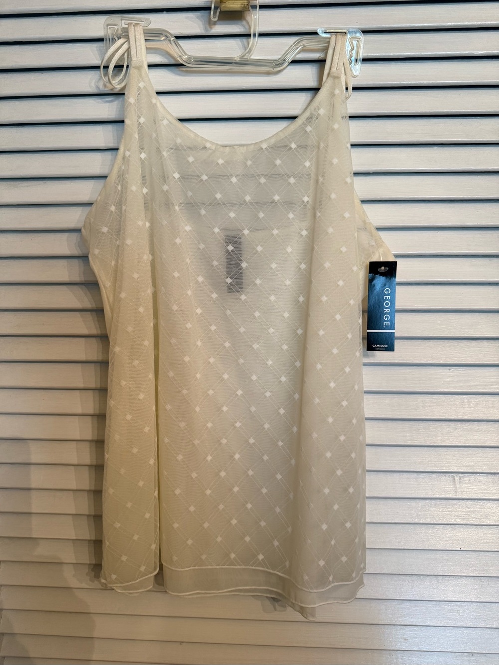 Vtg Y2K George Ivory Camisole Medium NWT